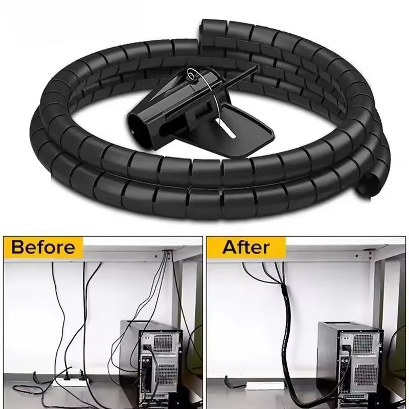 Tools Youtube - Protecteur de câble spiralé flexible 2M/1M,