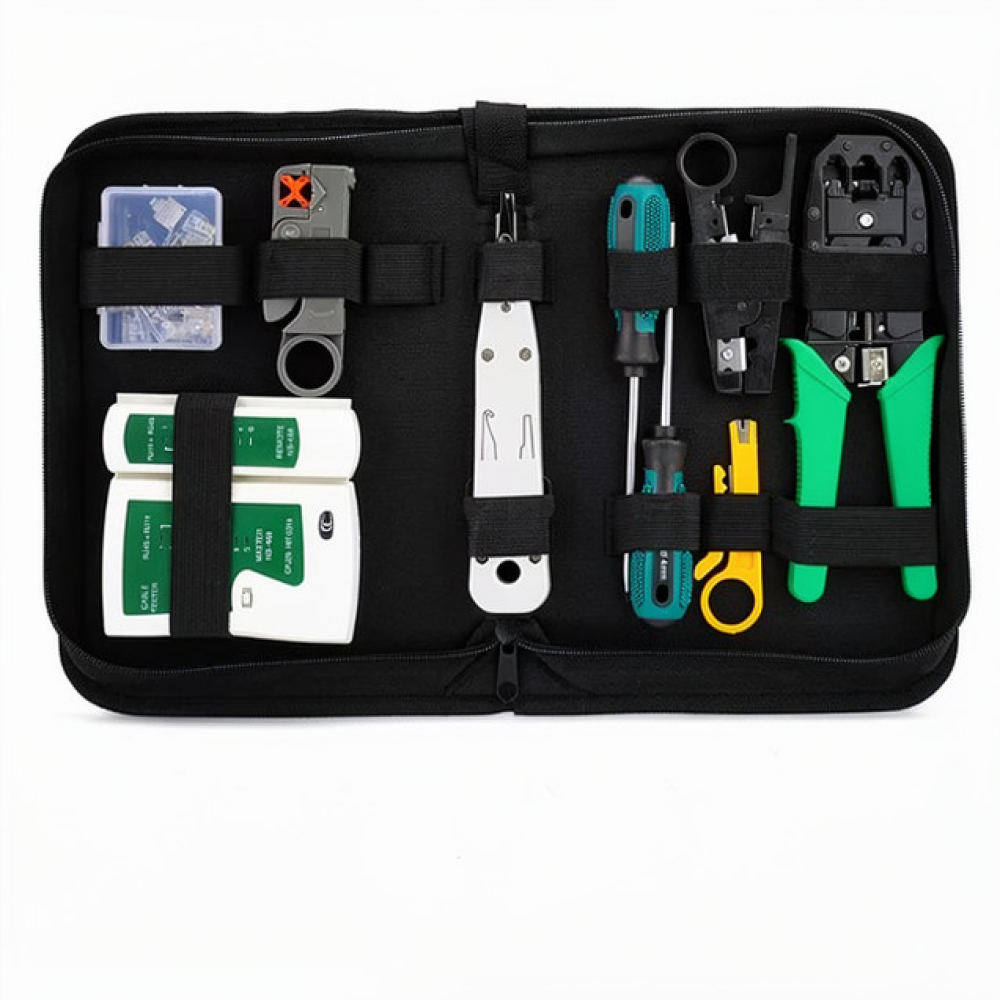 Tool Set - Kit d'outils de réparation réseau professionnel,